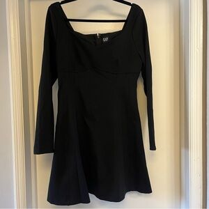 Gap - Double Knit Sweetheart Corset Mini Dress - Black - Size M